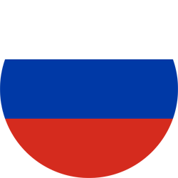 Drapeau de la Russie - Rond