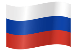 Vlag van Rusland - Golvend