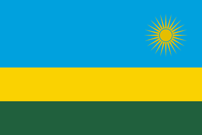 Flagge von Ruanda - Original