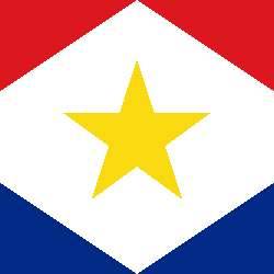Saba vlag kleurplaat