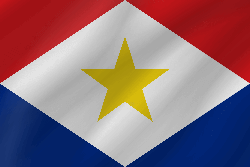 Flagge von Saba - Welle
