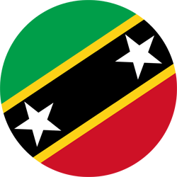 Vlag van Saint Kitts en Nevis - Rond