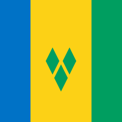 Drapeau de Saint-Vincent-et-les Grenadines - Carré