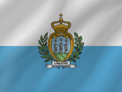 Flagge von San Marino - Welle