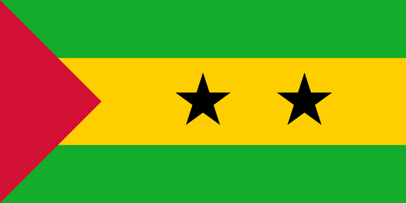 Set complet drapeau São Tomé-et-Príncipe,