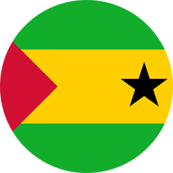 Flag of the Sao Tome and Principe fridge magnet 