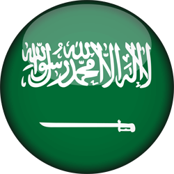 Drapeau de l'Arabie saoudite - 3D Rond
