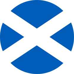 Flagge von Schottland - Kreis