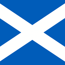 Vlag van Scotland - Vierkant