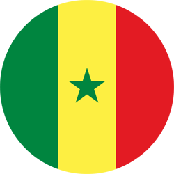 Vlag van Senegal - Rond