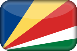 Flagge der Seychellen - 3D