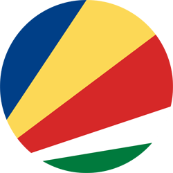 Flagge der Seychellen - Kreis