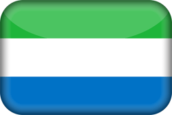Flagge von Sierra Leone - 3D