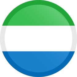 Vlag van Sierra Leone - Knop Rond