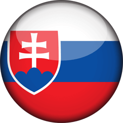 Flagge der Slowakei - 3D Runde