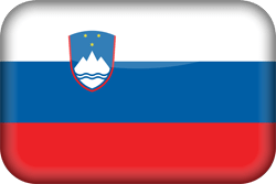 Flagge von Slowenien - 3D