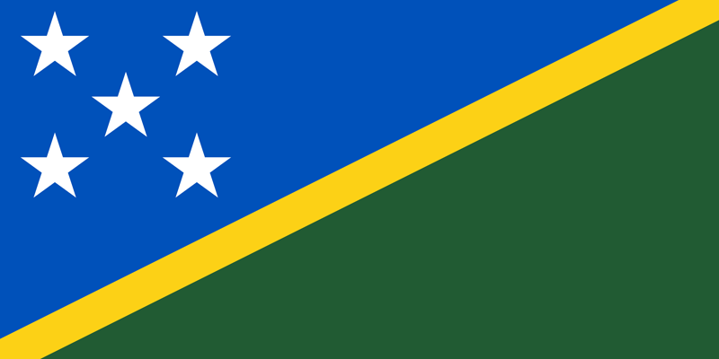 die Salomon-Inseln Flagge Paket