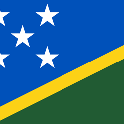 Vlag van de Salomonseilanden - Vierkant