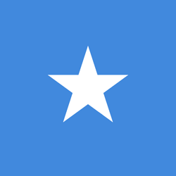 Drapeau de la Somalie - Carré