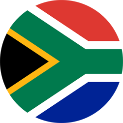 Drapeau de l'Afrique du Sud - Rond