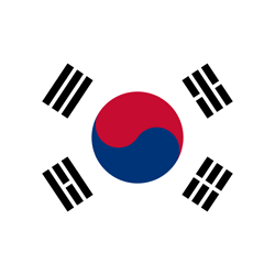 Vlag van Zuid-Korea - Rond