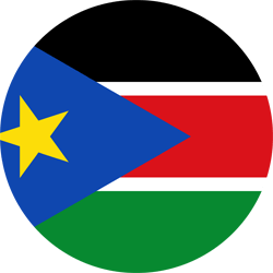 Flag of South Sudan - Round
