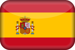 Flagge von Spanien - 3D