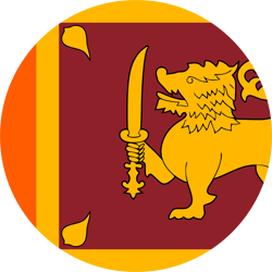 De vlag van Sri Lanka - Rond