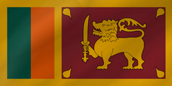 Flagge von Sri Lanka - Welle