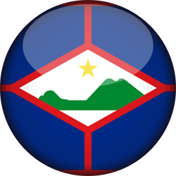 Fahne des Heiligen Eustatius - 3D Runde