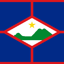 Flagge von Heiligen Eustatius anmalen