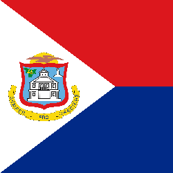 Vlag van Sint Maarten - Vierkant