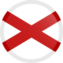 Flag of Saint Patrick - Button Round