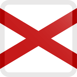 Flag of Saint Patrick - Button Square