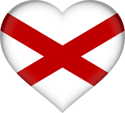 Flag of Saint Patrick - Heart 3D