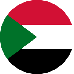 Drapeau du Soudan - Rond
