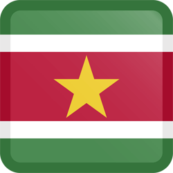 Drapeau du Suriname - Bouton Carré