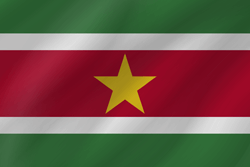 Flagge von Suriname - Welle