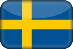 Flagge von Schweden - 3D