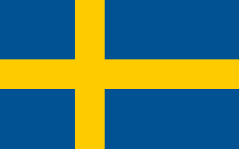Sweden flag package