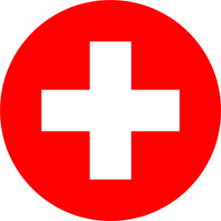 Flagge der Schweiz - Kreis