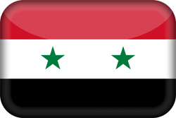 Flagge Syriens - 3D