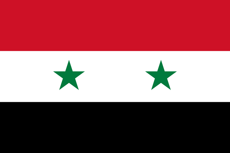 Set complet drapeau Syrie
