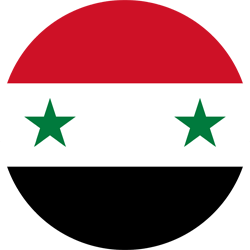 Drapeau de la Syrie - Rond