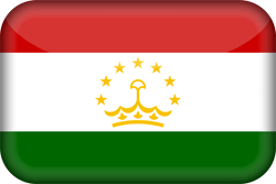 Flagge von Tadschikistan - 3D