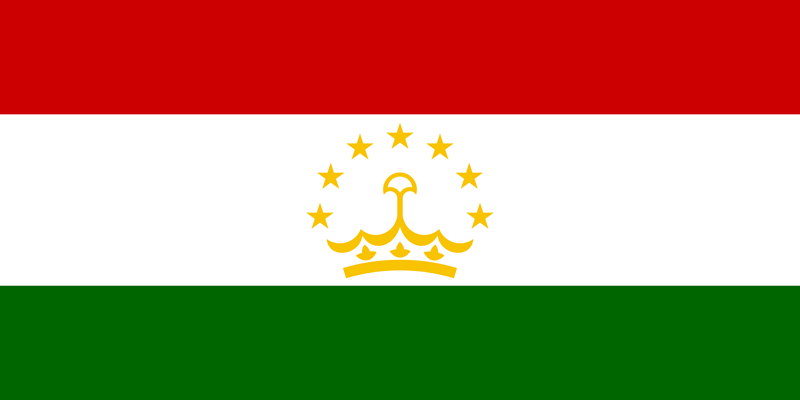 Set complet drapeau Tadjikistan