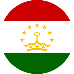 Drapeau du Tadjikistan - Rond