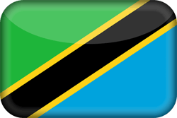 Flagge von Tansania - 3D