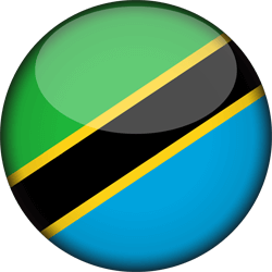 Drapeau de la Tanzanie - 3D Rond