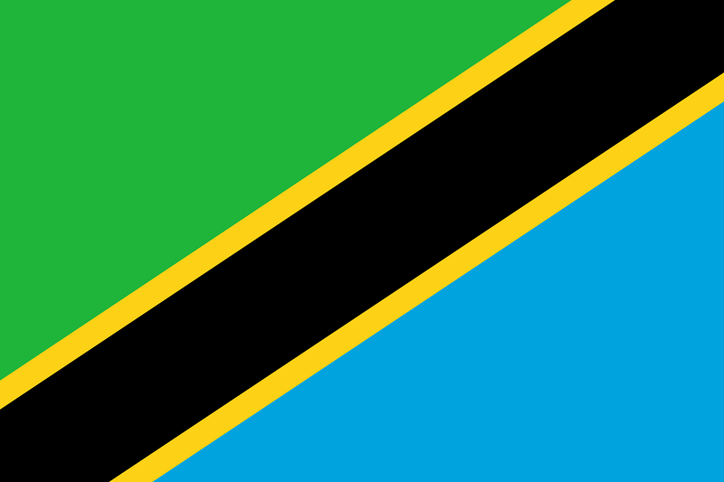 Set complet drapeau Tanzanie